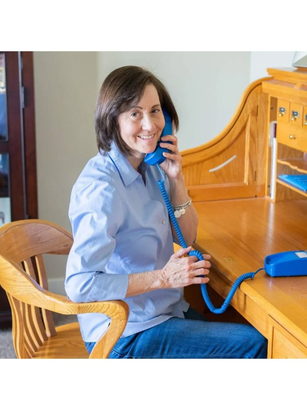 Tangle-Free 15FT Phone Cord for Landline - Curly Design, Excellent Sound
